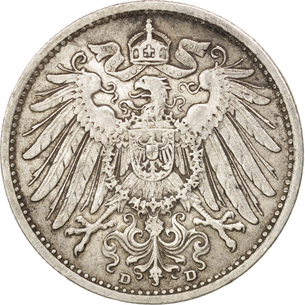 Coin, GERMANY - EMPIRE, Wilhelm II, Mark, 1909, Munich, , Silver, KM:14