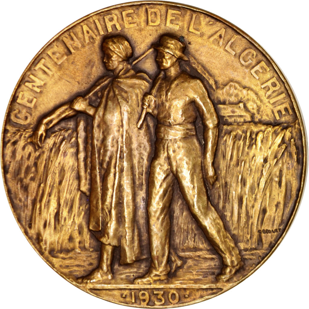 Frankrijk, Medal, Gouvernement Général de l'Algérie, Centenaire, French Third
