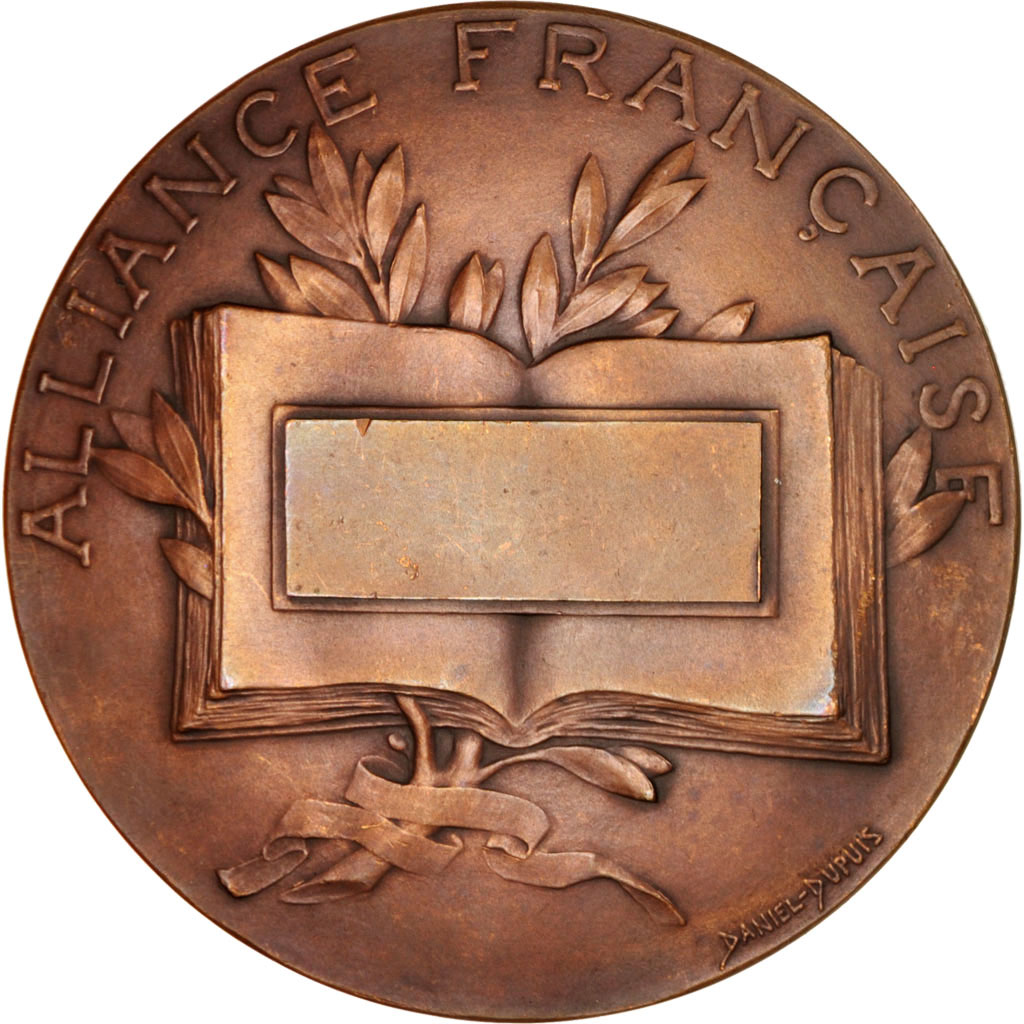 France, Medal, Alliance Française, French Third Republic, Arts