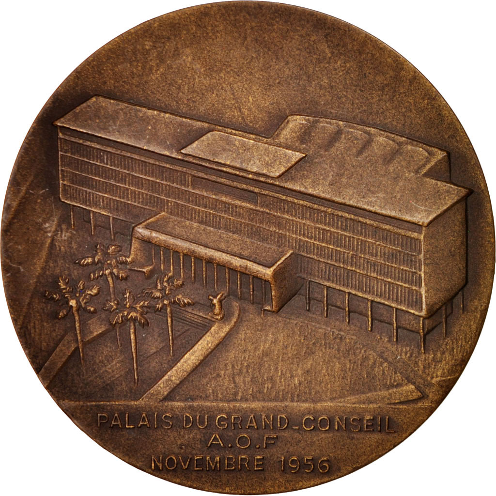 Benin, Medal, A.O.F. Palais du Grand Conseil à Porto Novo, History, 1956