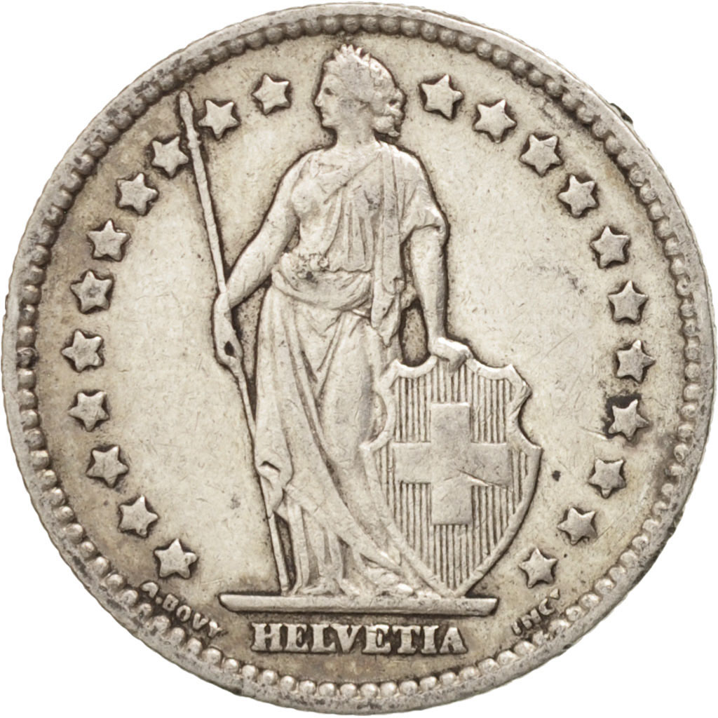 Coin, Switzerland, Franc, 1909, Bern, , Silver, KM:24