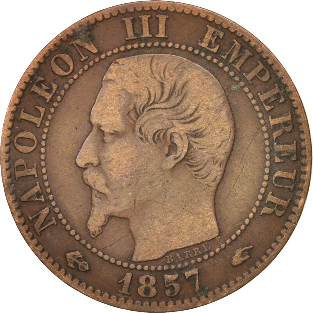 Coin, France, Napoleon III, Napoléon III, 5 Centimes, 1857, Paris, 