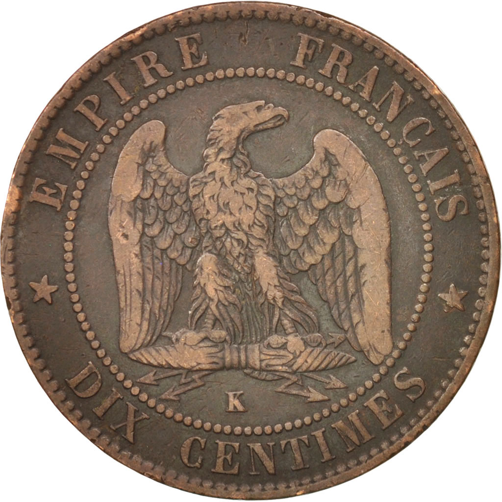 Coin, France, Napoleon III, Napoléon III, 10 Centimes, 1854, Bordeaux