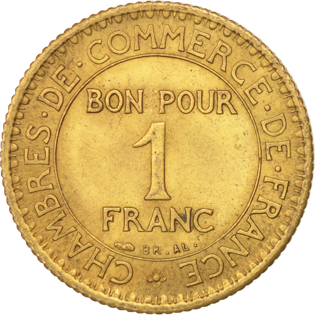 Coin, France, Chambre de commerce, Franc, 1921, Paris, 
