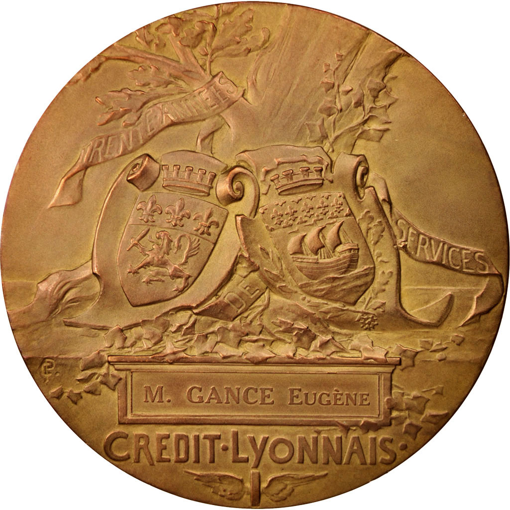 Frankrijk, Medal, Henri Germain, Fondateur du Crédit Lyonnais, Business &