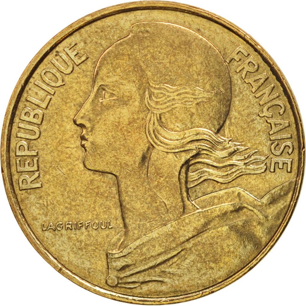 Moneda, Francia, Marianne, 10 Centimes, 1994, Paris, MBC, Aluminio - bronce