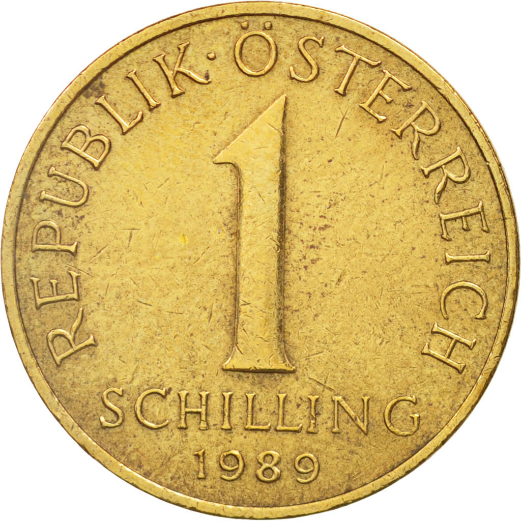 Moneda, Austria, Schilling, 1989, MBC, Aluminio - bronce, KM:2886