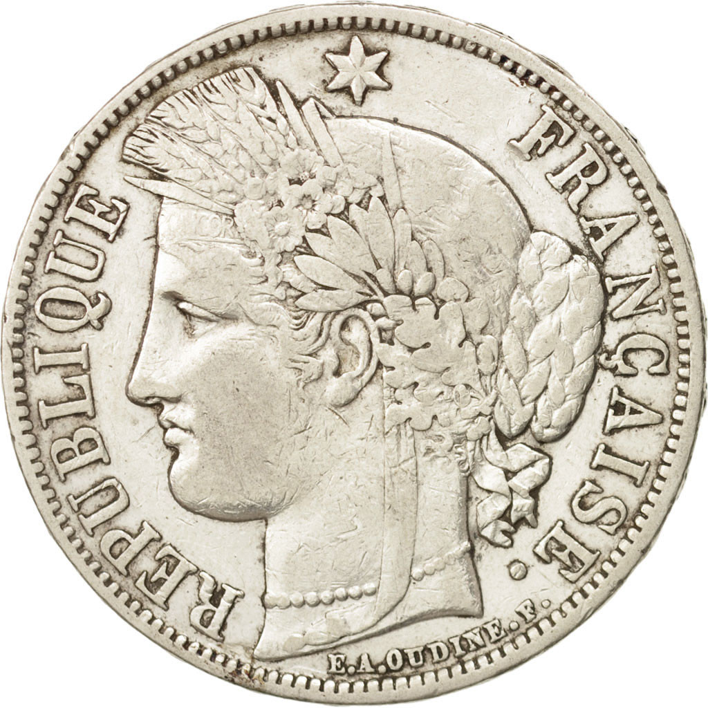 Coin, France, Cérès, 5 Francs, 1870, Paris, , Silver, KM:819