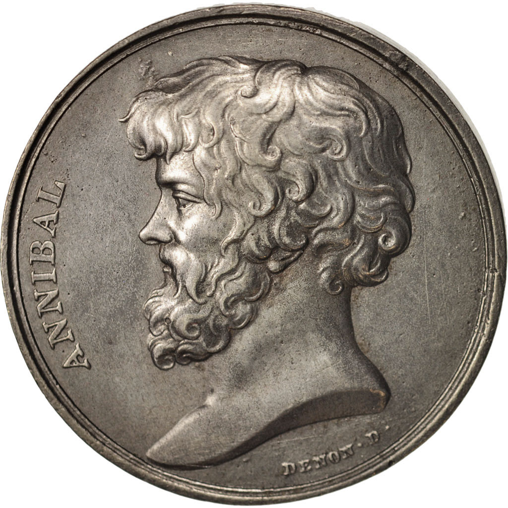 France, Medal, Napoléon and Annibal, First French Empire, History, Andrieu