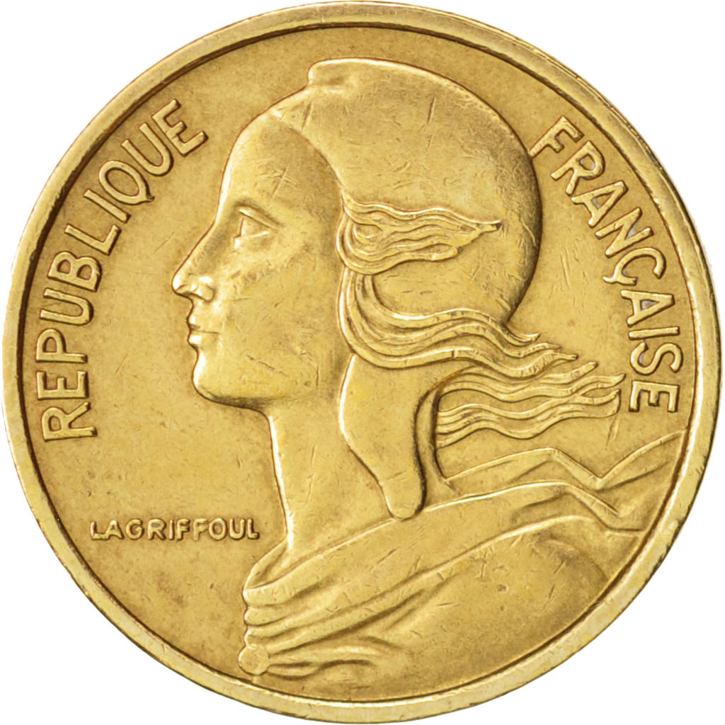 Moneda, Francia, Marianne, 5 Centimes, 1983, Paris, MBC+, Aluminio - bronce