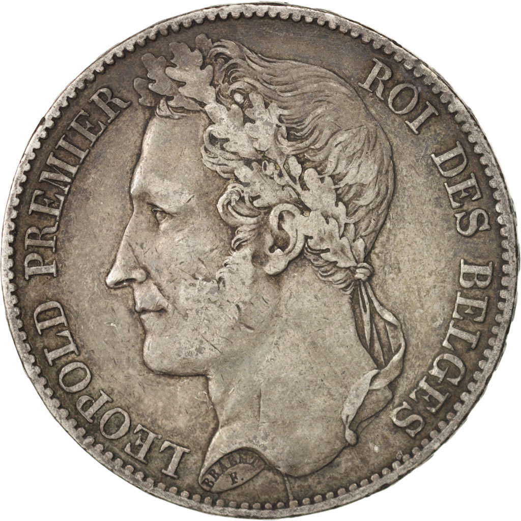 Coin, Belgium, Leopold I, 5 Francs, 5 Frank, 1849, EF, Silver, KM:3.2