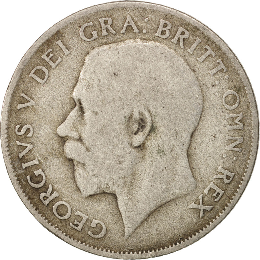 Moneda, Gran Bretaña, George V, Shilling, 1922, BC+, Plata, KM:816a