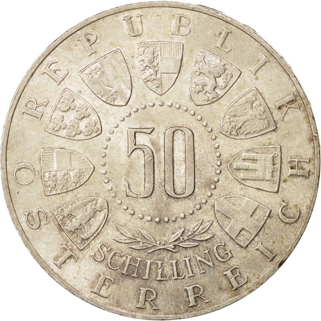 Coin, Austria, 50 Schilling, 1963, , Silver, KM:2894