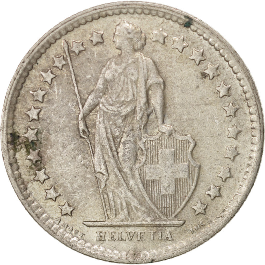 Moneda, Suiza, 1/2 Franc, 1960, Bern, MBC+, Plata, KM:23