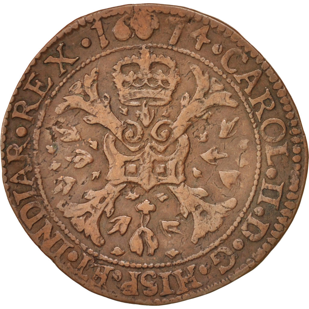 Belgium, Token, Spanish Netherlands, Charles II, Bruxelles, Bureau des Finances