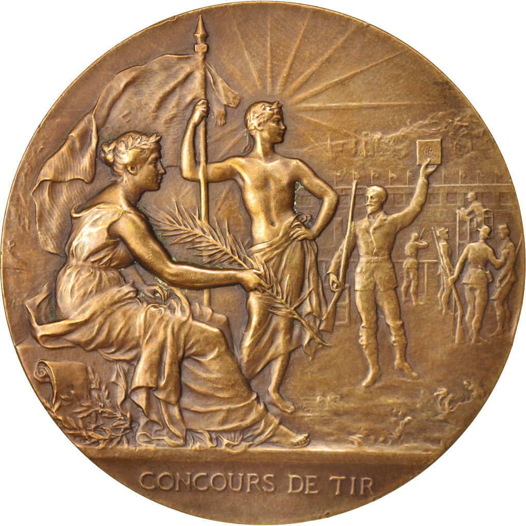 Frankrijk, Medal, Concours de Tir, Sports & leisure, XXth Century, UNC-, Bronze
