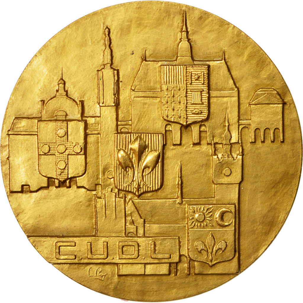 France, Medal, Communauté urbaine de Lille, Politics, Society, War, 1977