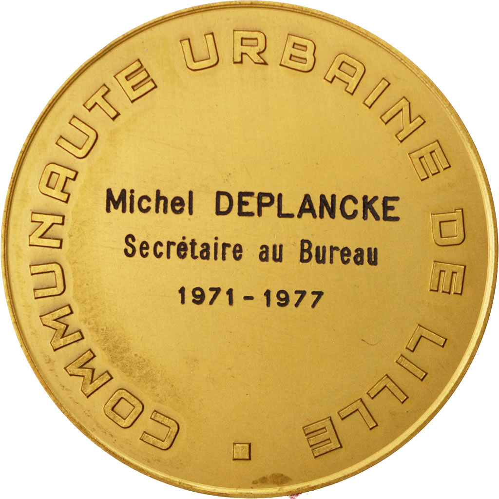 France, Medal, Communauté urbaine de Lille, Politics, Society, War, 1977