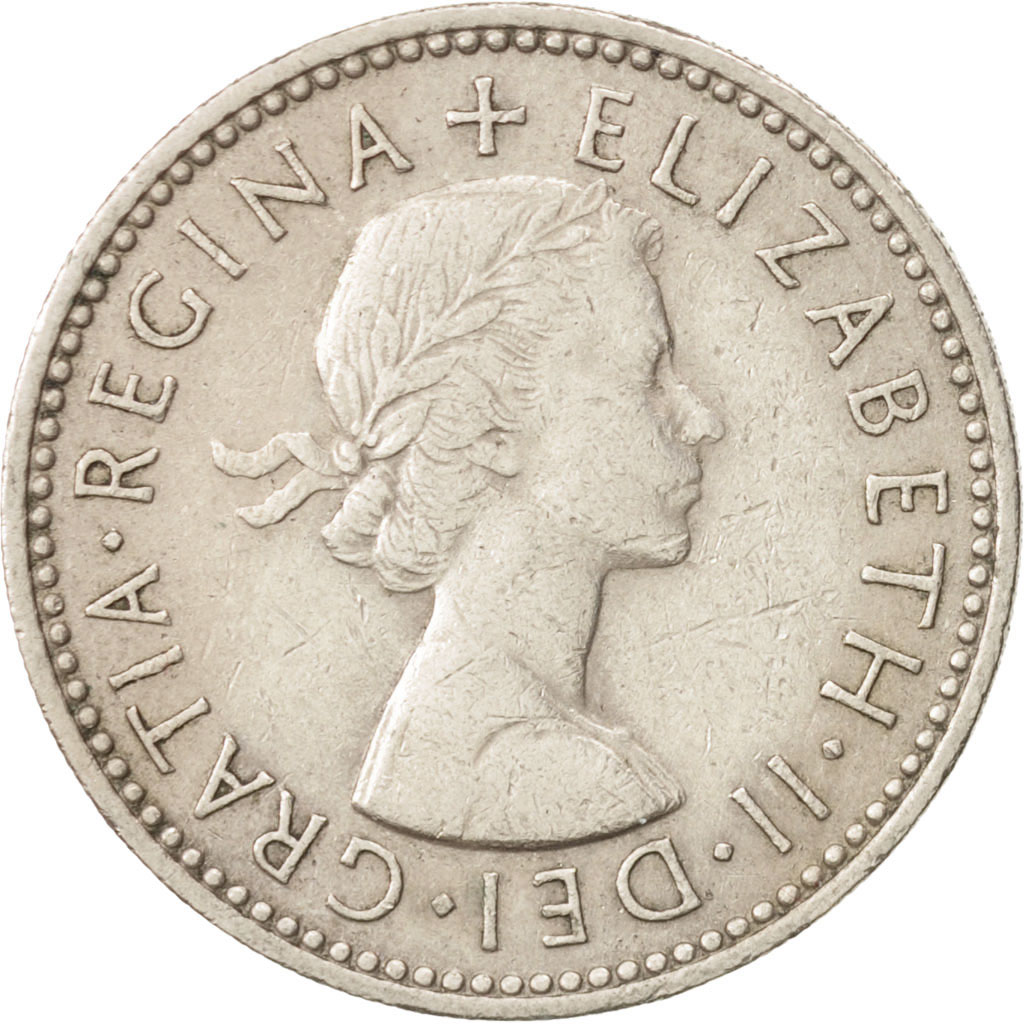 Moneda, Gran Bretaña, Elizabeth II, Shilling, 1954, MBC, Cobre - níquel
