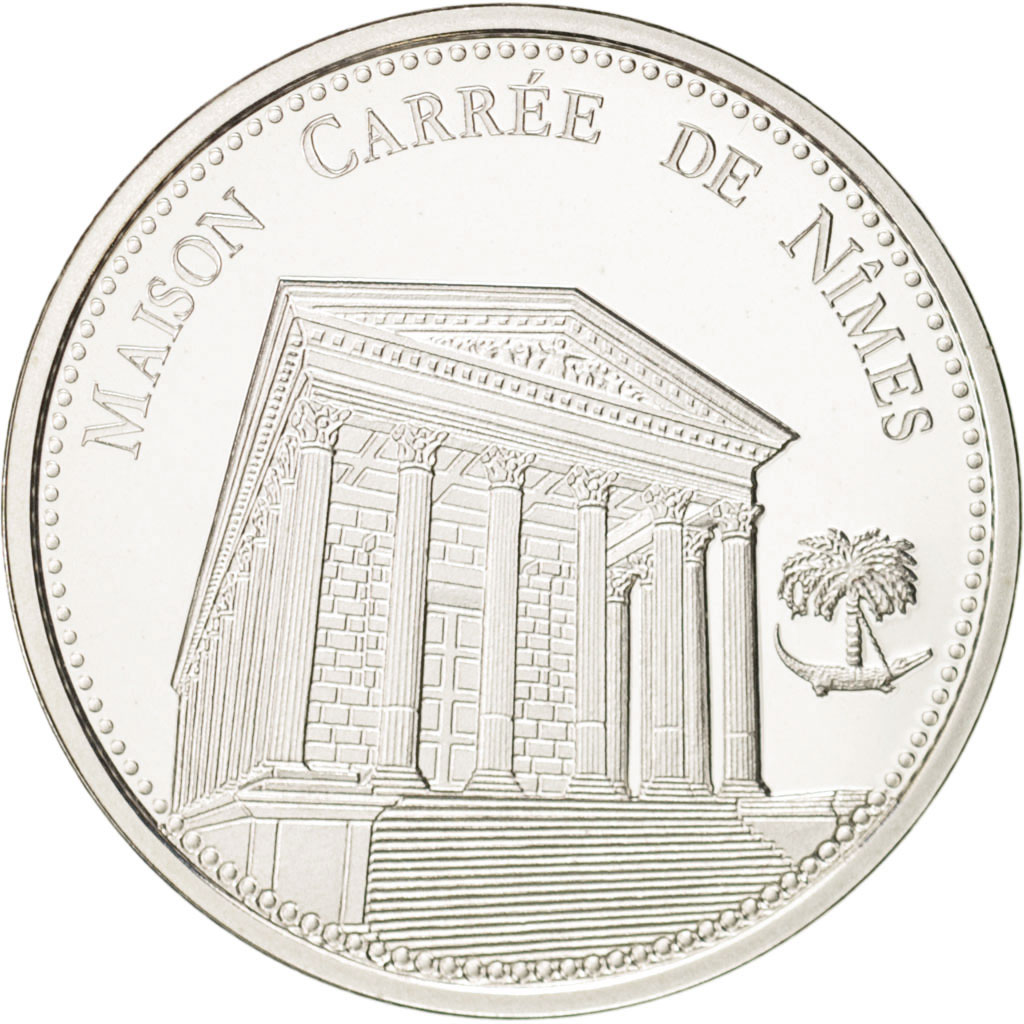 France, Medal, Les plus beaux trésors du patrimoine de France, Maison carrée