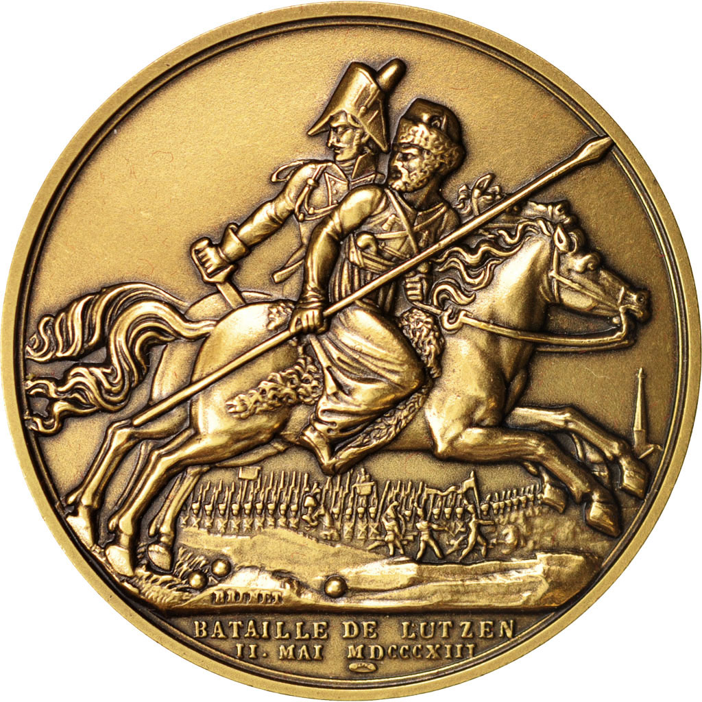 France, Medal, Prise de Lutzen, First French Empire, History, XIXth Century