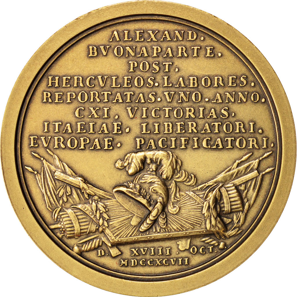 France, Medal, First French Empire, History, 1797, , Bronze