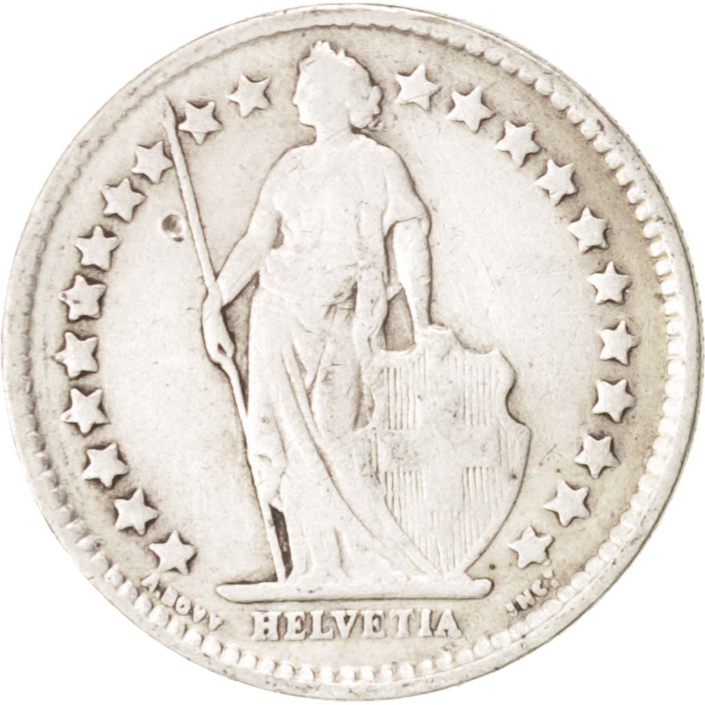 Moneda, Suiza, 1/2 Franc, 1921, Bern, BC+, Plata, KM:23