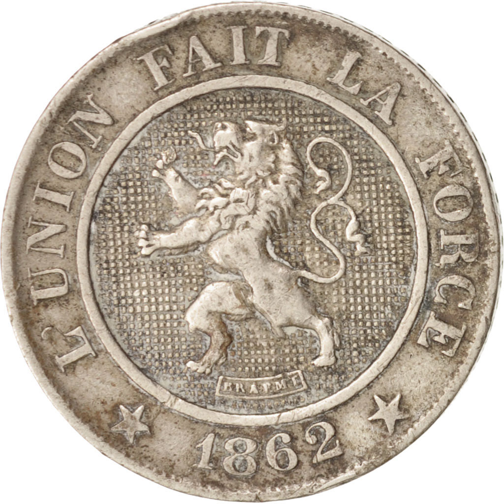 Coin, Belgium, Leopold I, 10 Centimes, 1862, , Copper-nickel, KM:22