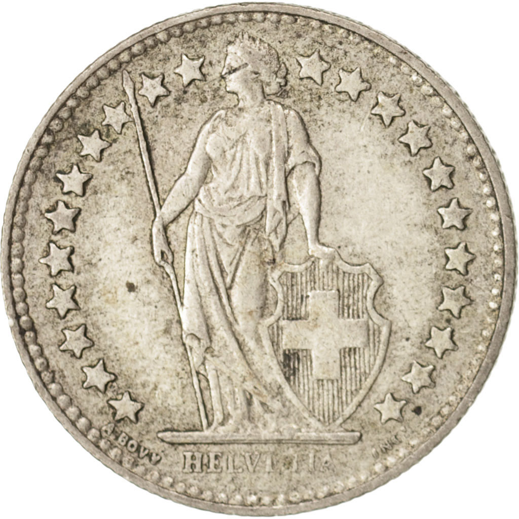 Moneda, Suiza, 1/2 Franc, 1956, Bern, MBC+, Plata, KM:23