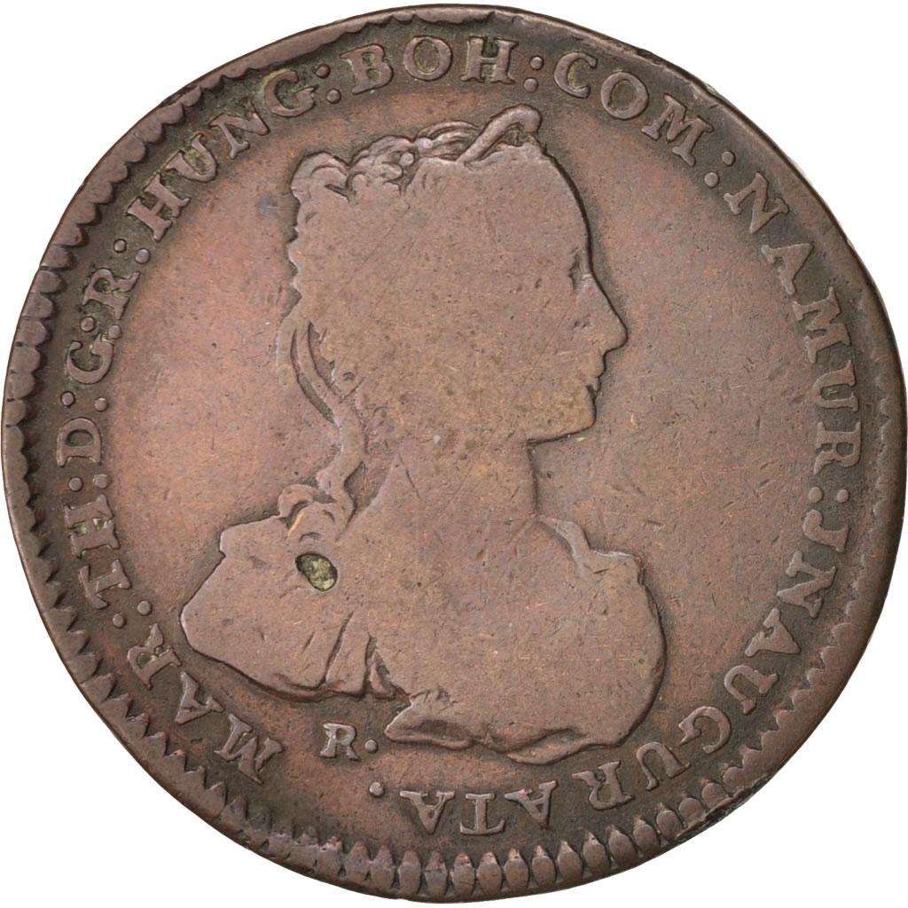 Belgium, Token, Austrian Netherlands, États de Namur, 1744, , Copper