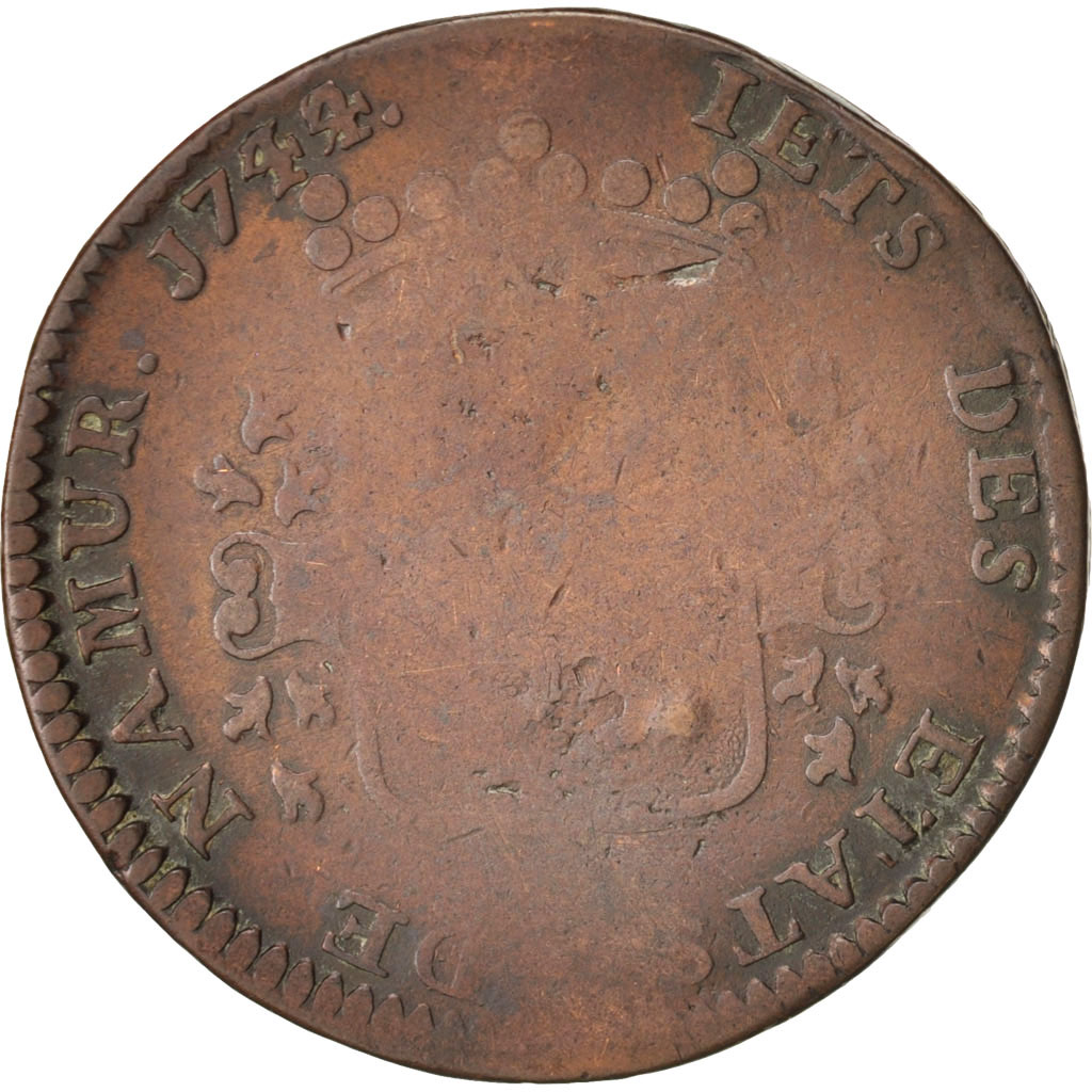 Belgium, Token, Austrian Netherlands, États de Namur, 1744, , Copper
