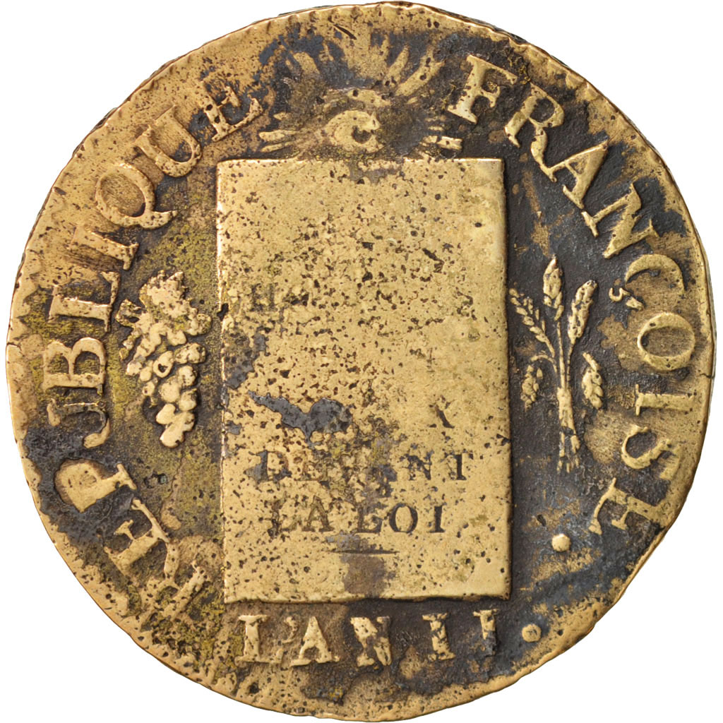 Coin, France, Sol, 1793, Arras, , Bronze, Gadoury:19