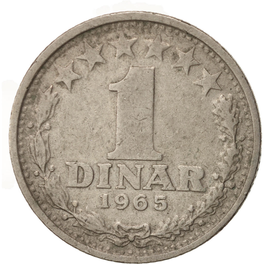 Moneda, Yugoslavia, Dinar, 1965, MBC, Cobre - níquel, KM:47