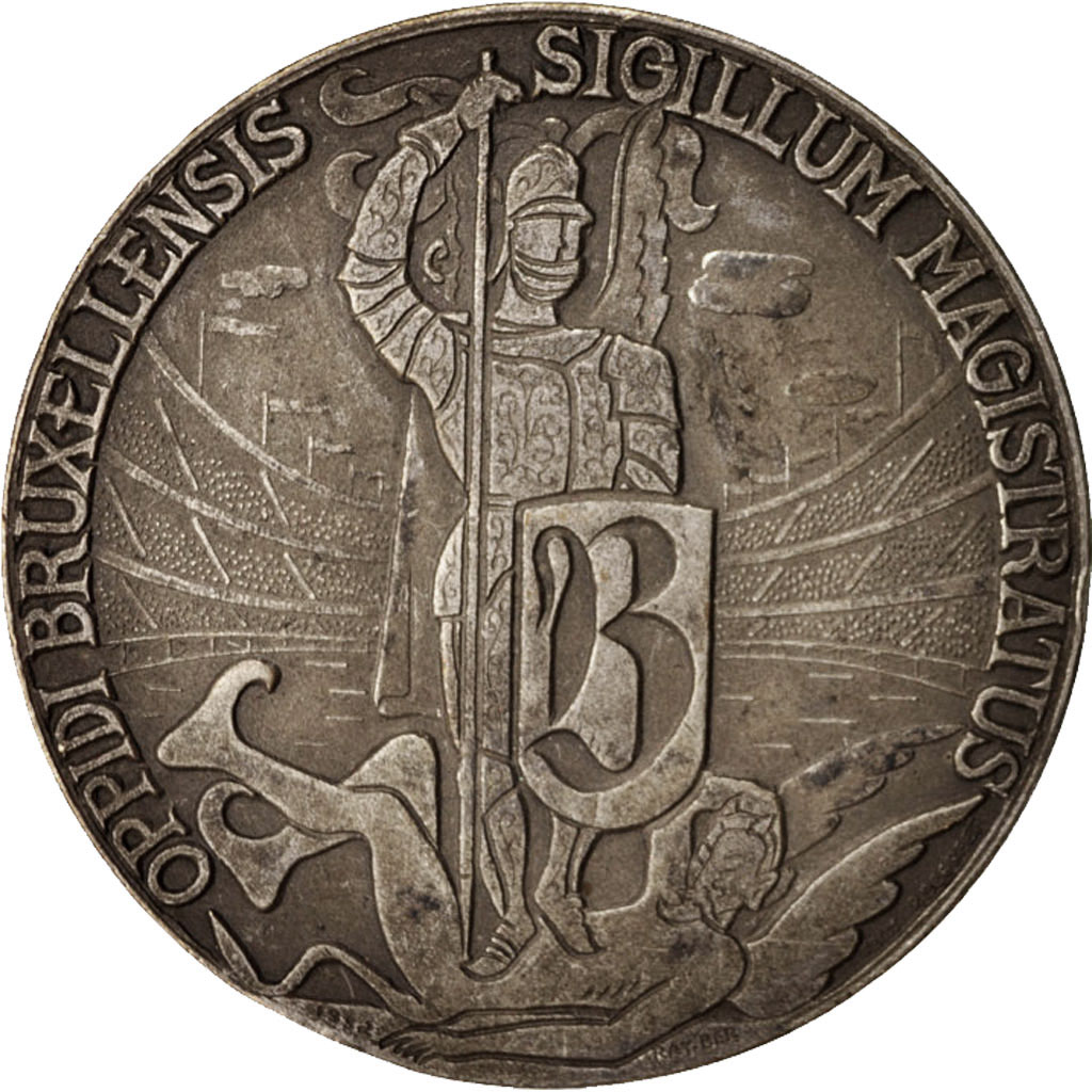 Belgium, Medal, Ville de Bruxelles, 1960, , Silvered bronze