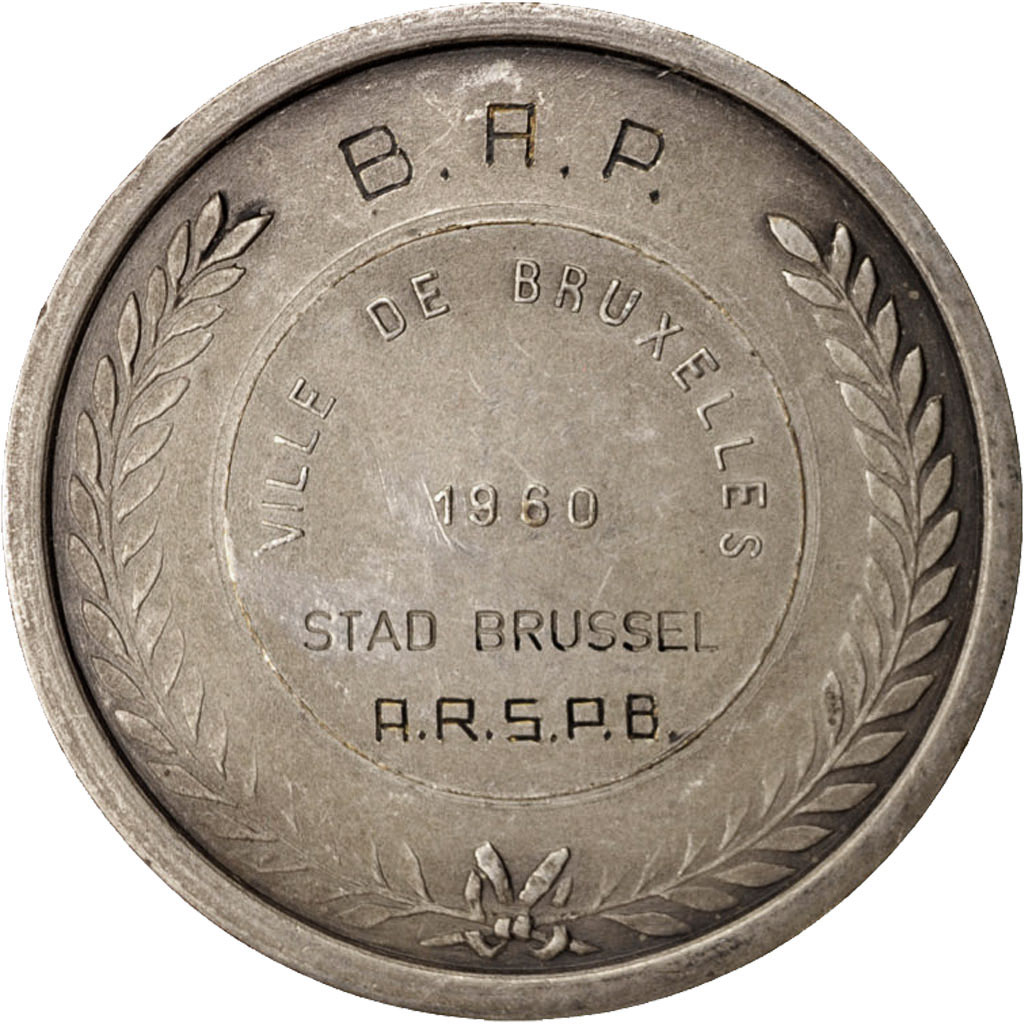 Belgium, Medal, Ville de Bruxelles, 1960, , Silvered bronze