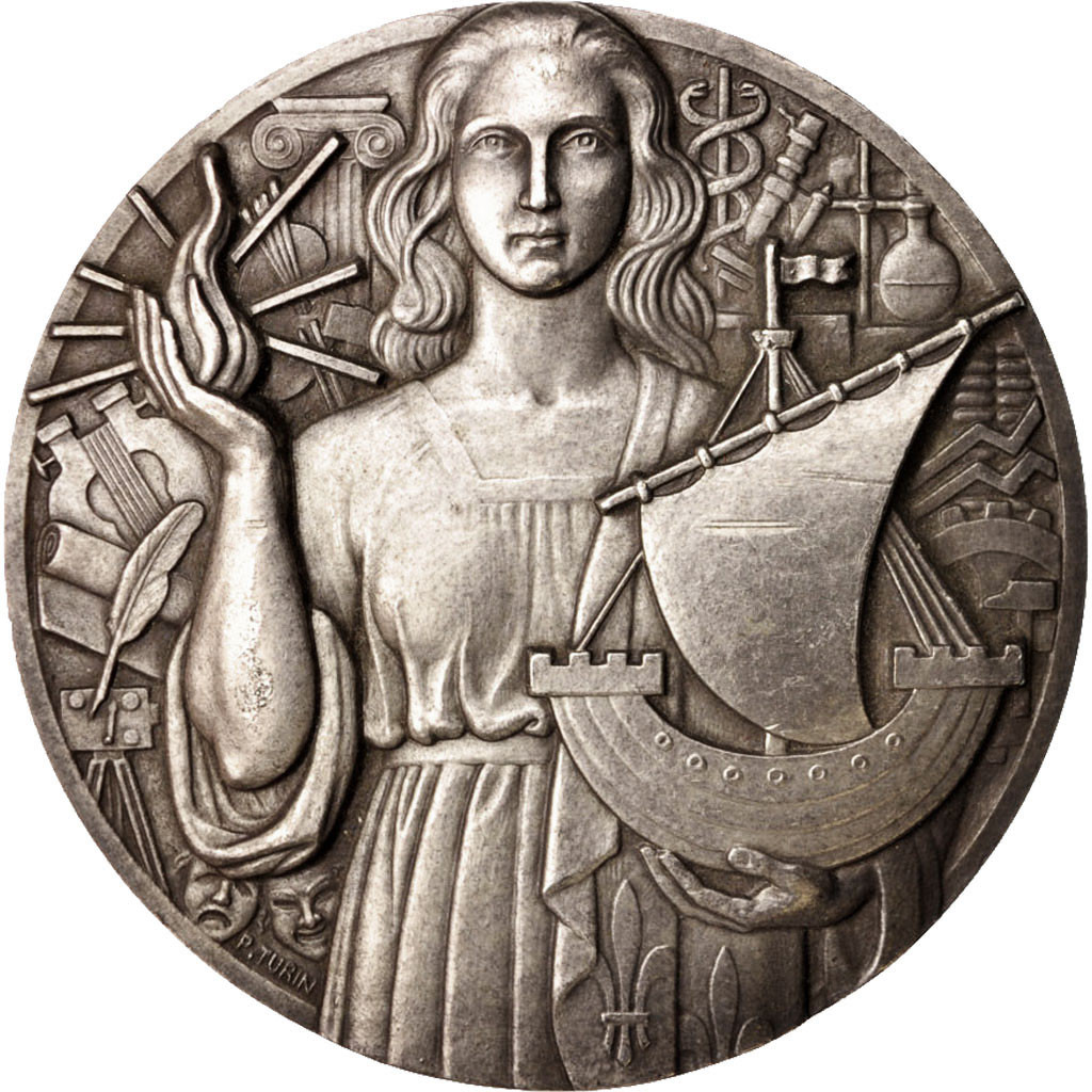 Frankrijk, Medal, Chambre des Métiers de Paris, Business & industry, 1980