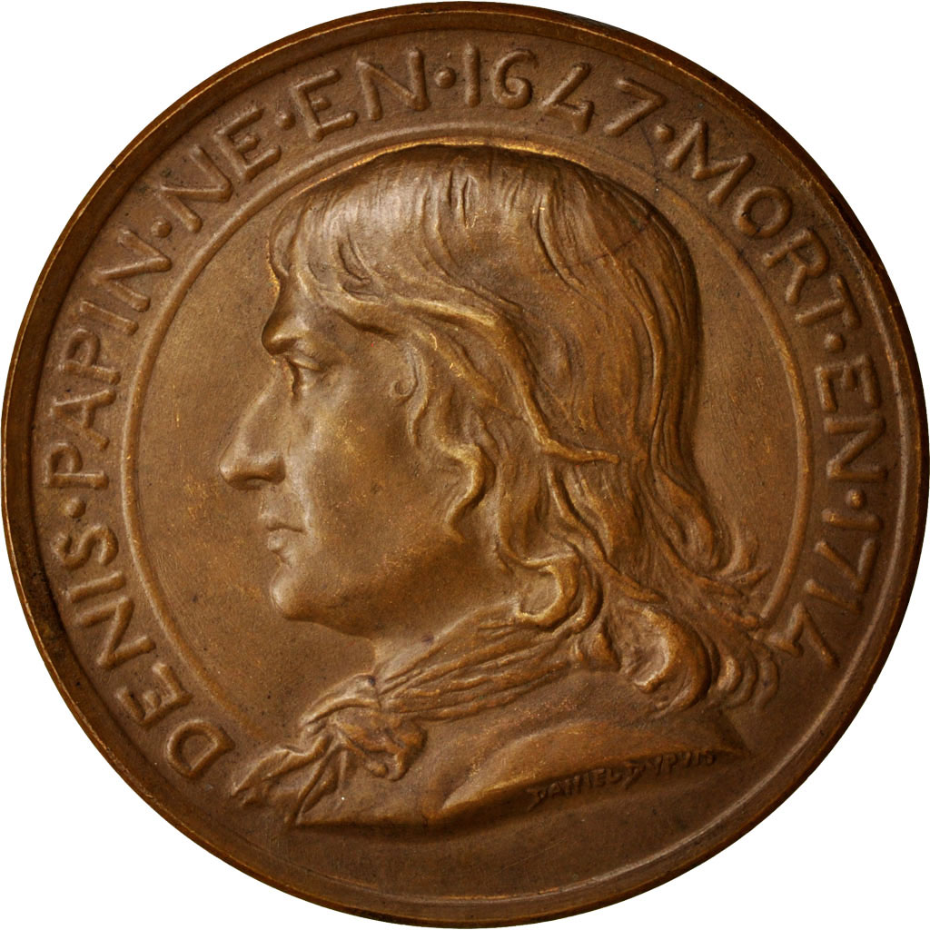 France, Medal, Denis Papin, Chambre syndicale des mécaniciens chaudronniers et