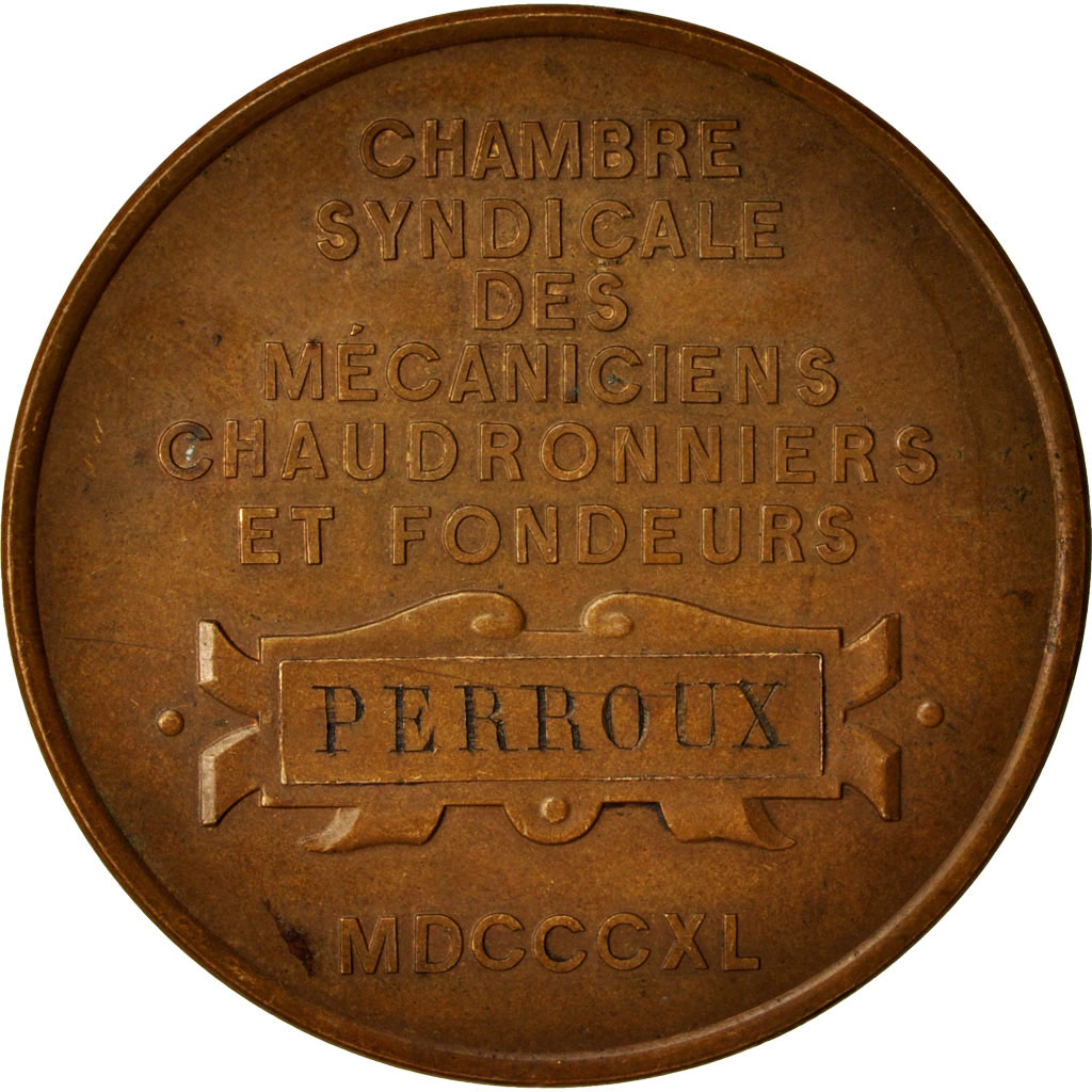 France, Medal, Denis Papin, Chambre syndicale des mécaniciens chaudronniers et