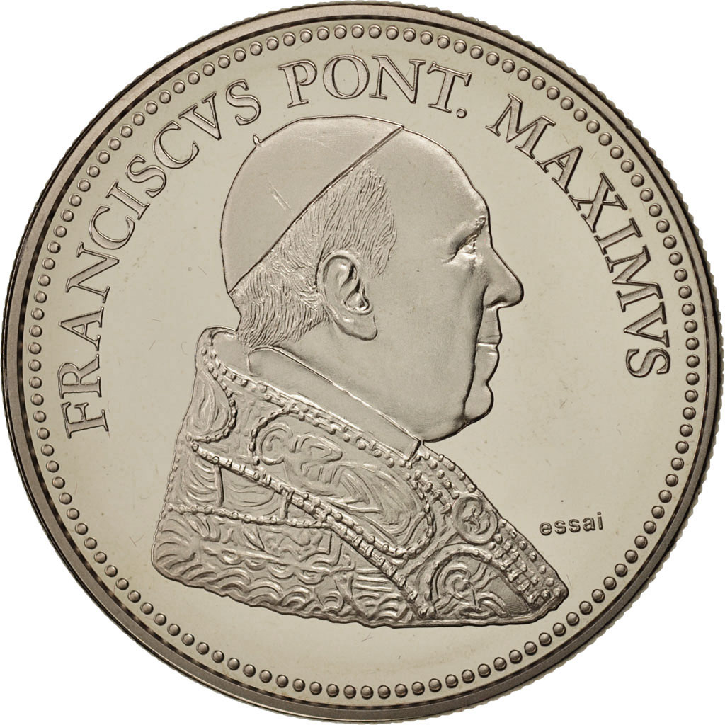 France, Medal, Franciscus Pontifex Maximus, Religions & beliefs,