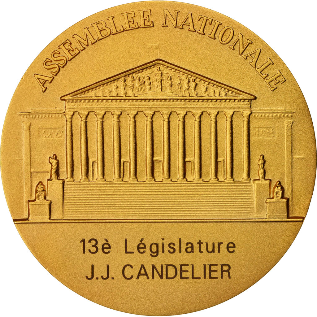 France, Medal, Assemblée Nationale, Candelier, Politics, Society, War