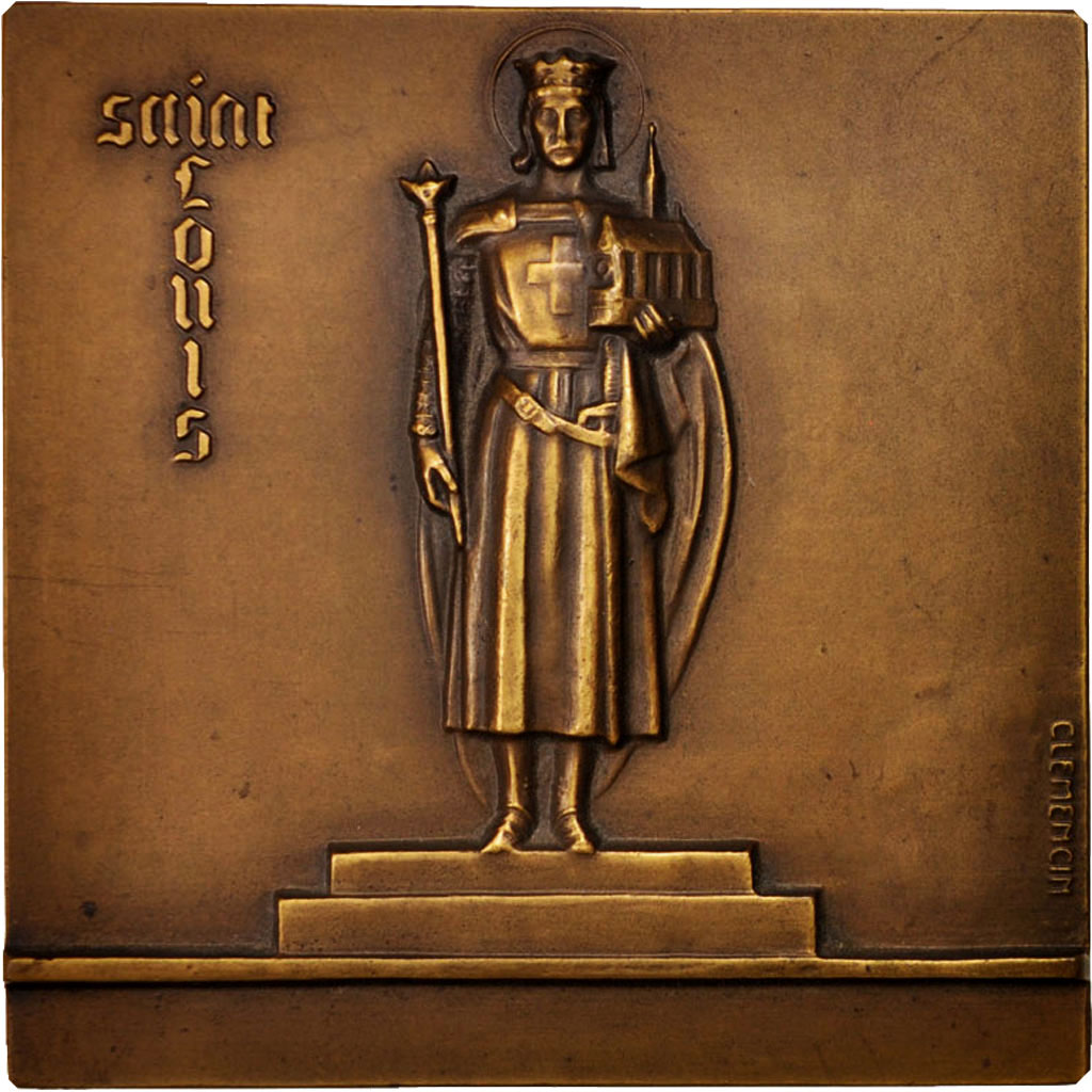 France, Medal, Saint Louis, Gloires de France, History, Clemencin, 