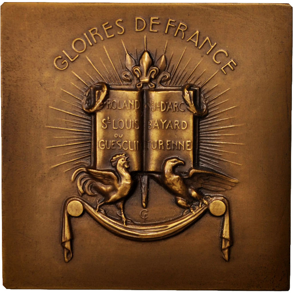 France, Medal, Saint Louis, Gloires de France, History, Clemencin, 