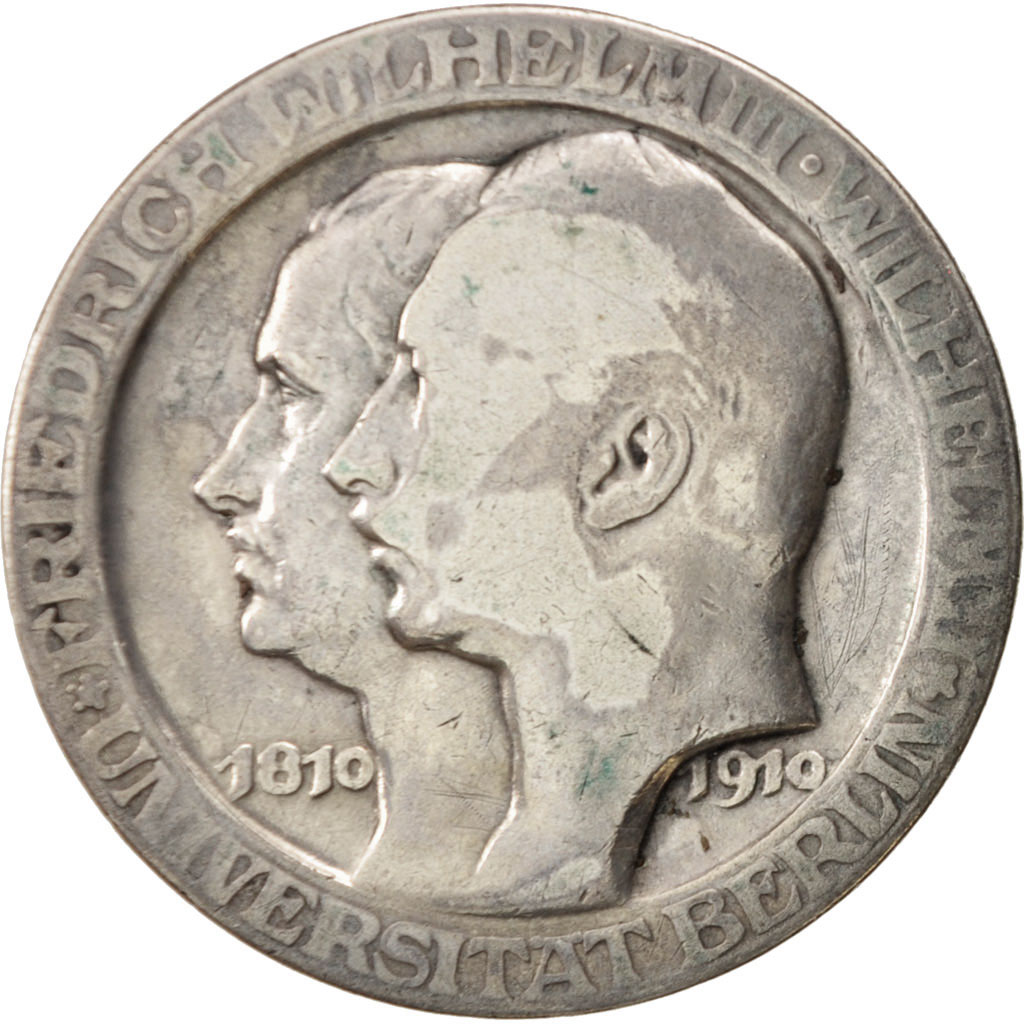 Coin, German States, PRUSSIA, Wilhelm II, 3 Mark, 1910, Berlin, 