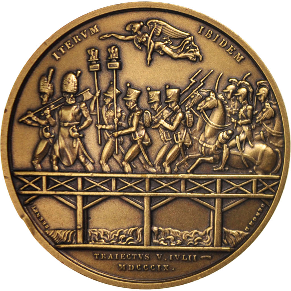 France, Medal, Bataille d'Essling, History, , Bronze