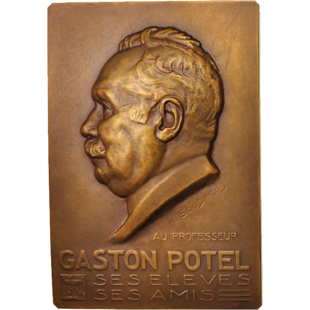 France, Medal, Gaston Potel, Arts & Culture, XXth Century, H. Soubricas