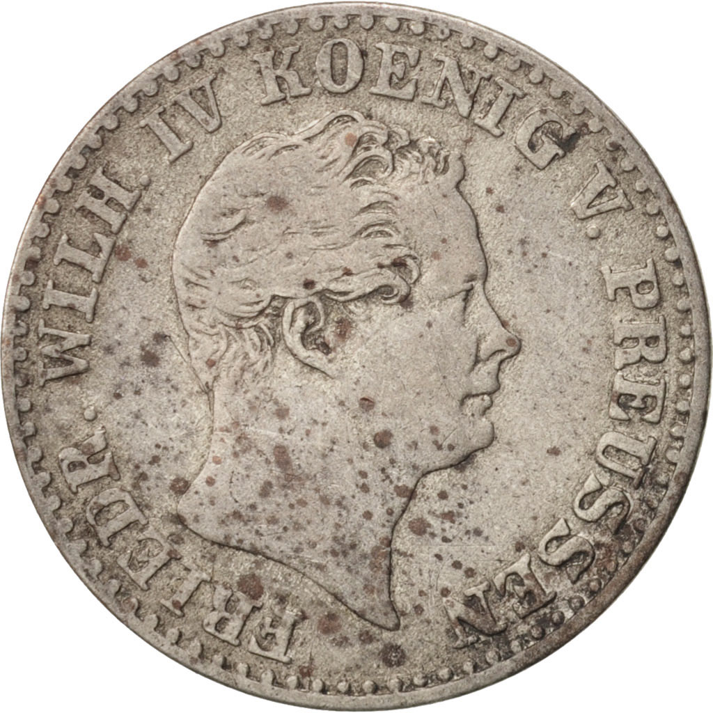 Coin, German States, PRUSSIA, Friedrich Wilhelm IV, 2-1/2 Silber Groschen, 1843