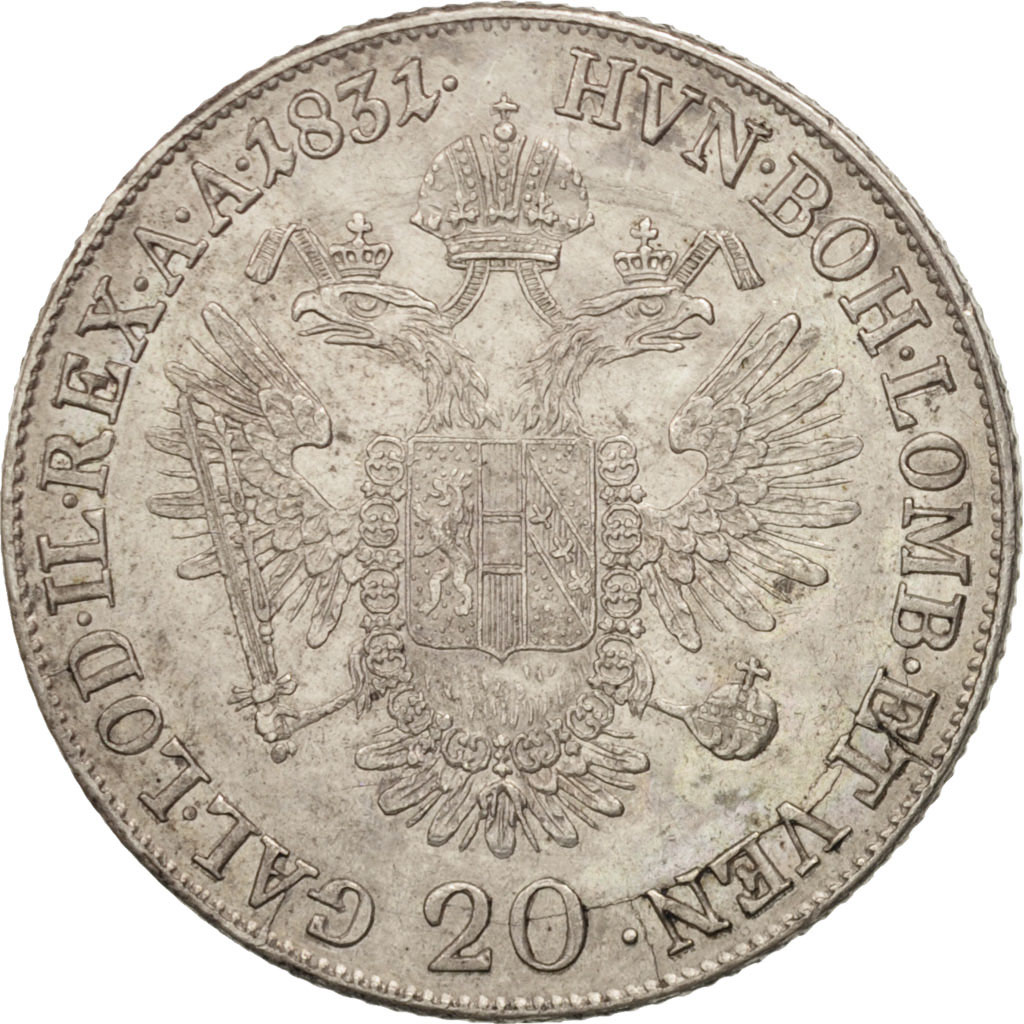 Coin, Austria, Franz II (I), 20 Kreuzer, 1831, Mailand, , Silver