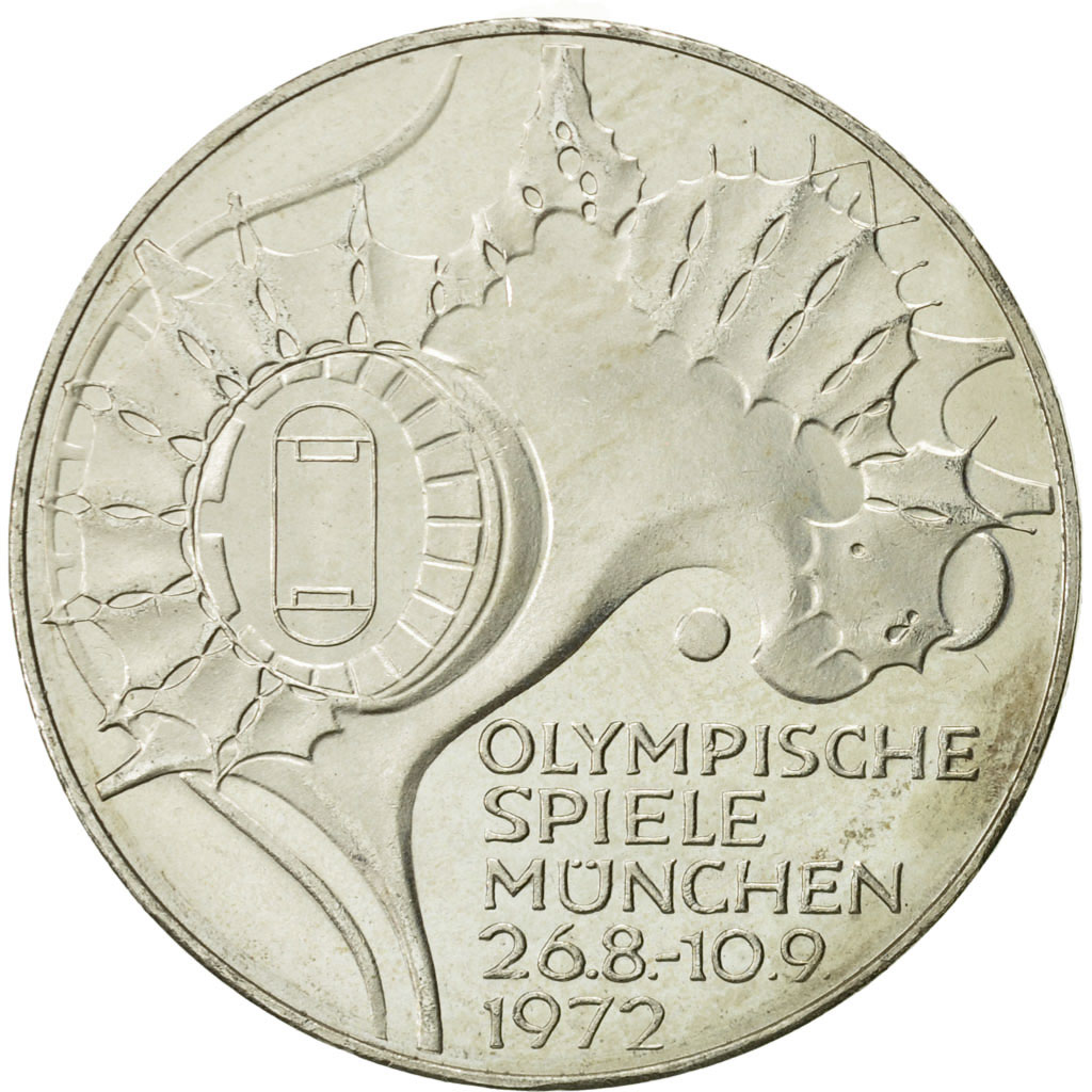 Coin, GERMANY - FEDERAL REPUBLIC, 10 Mark, 1972, Hambourg, , Silver