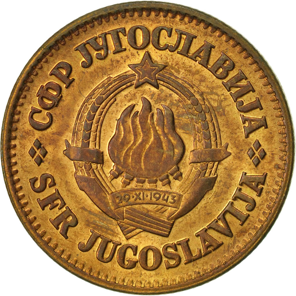 [#418214] Coin, Yugoslavia, 50 Para, 1977, EF(40-45), Brass, KM:46.1