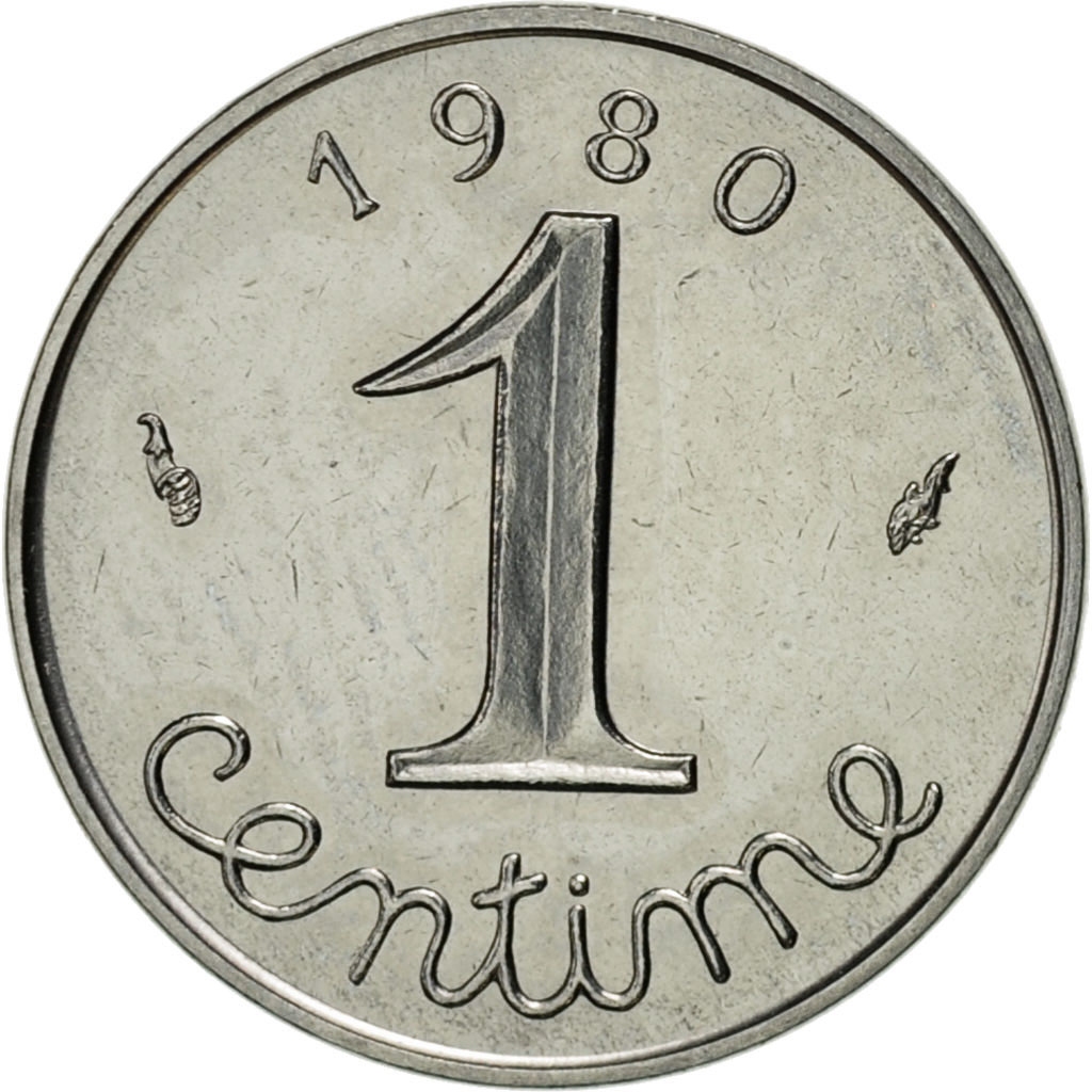 Coin, France, Épi, Centime, 1980, Paris, , Stainless Steel, KM:928